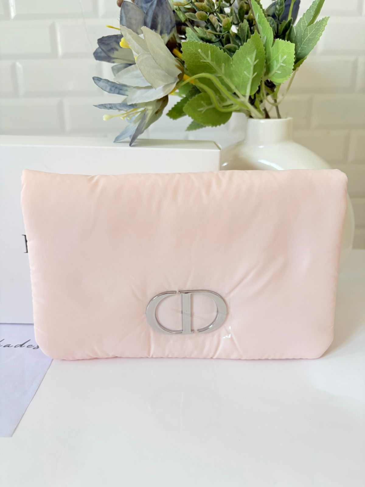 Dior pink cloud CD pouch