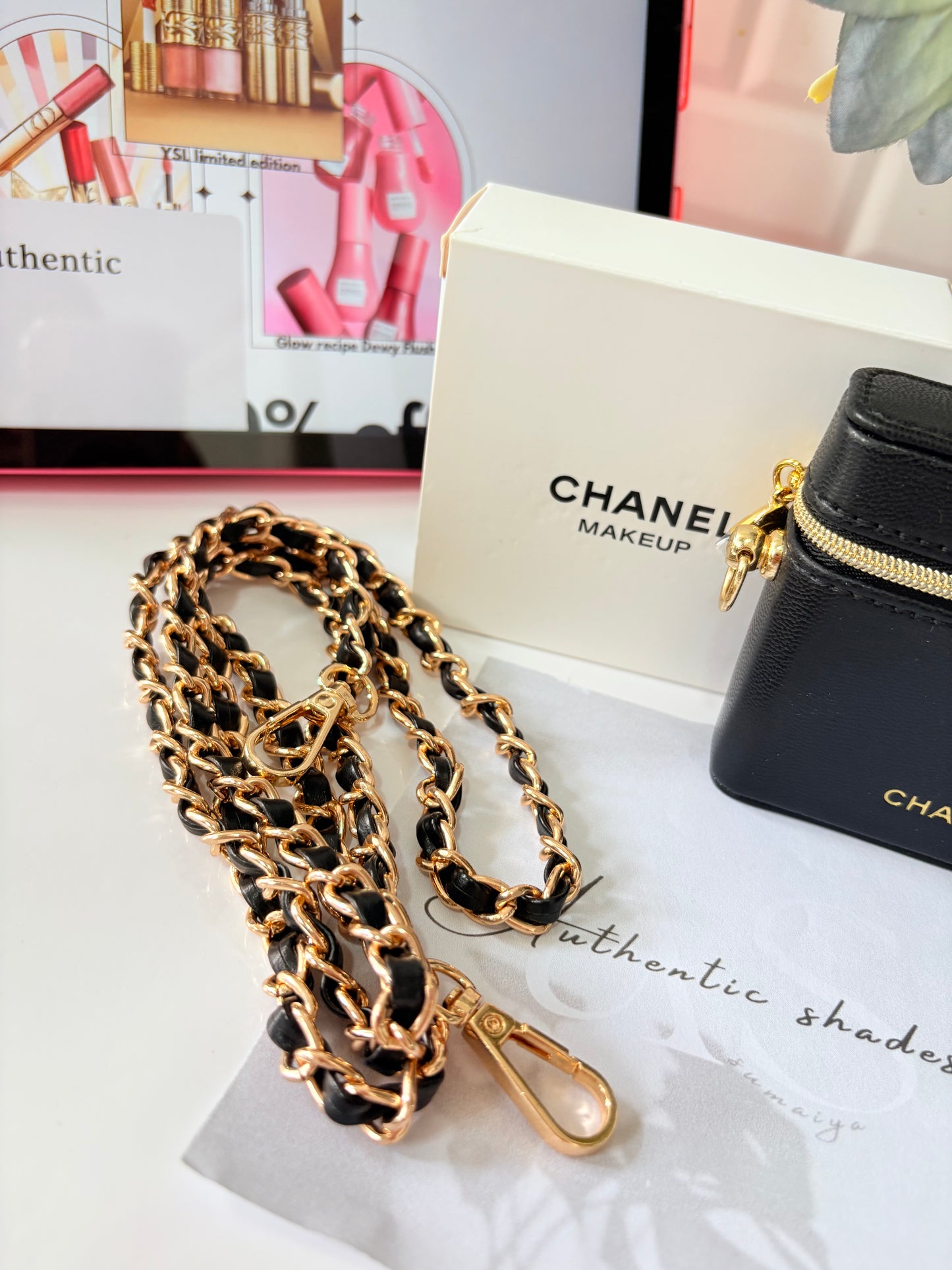 Chanel novelty makeup gift bag