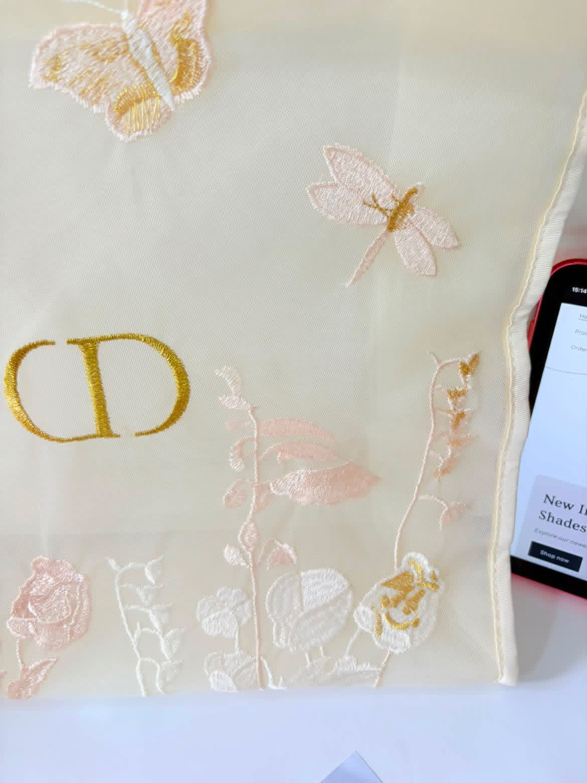 Dior mesh tote bag