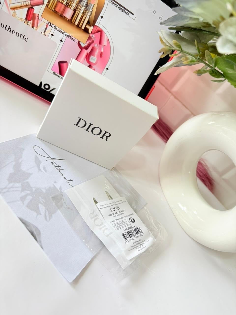 Dior hair clips