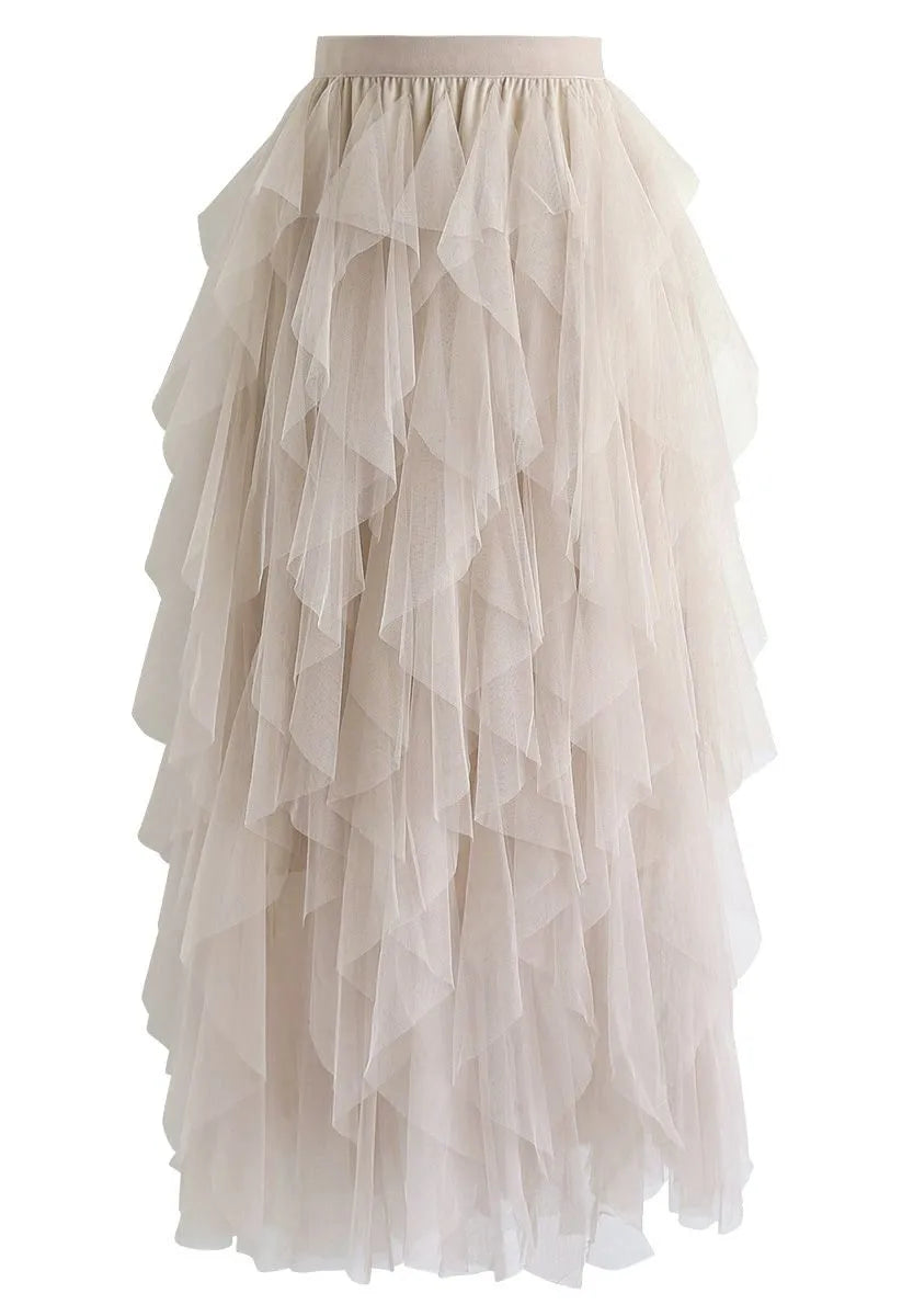 CLEVER ILLUSIONS MESH SKIRT
