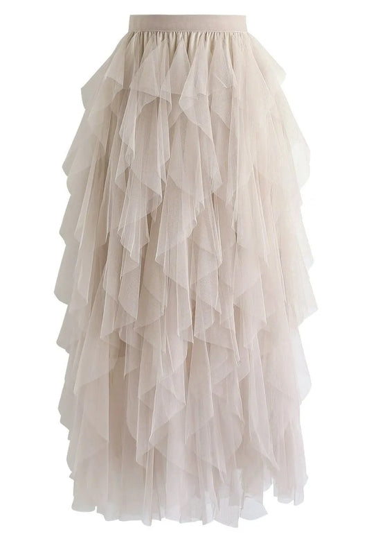 CLEVER ILLUSIONS MESH SKIRT