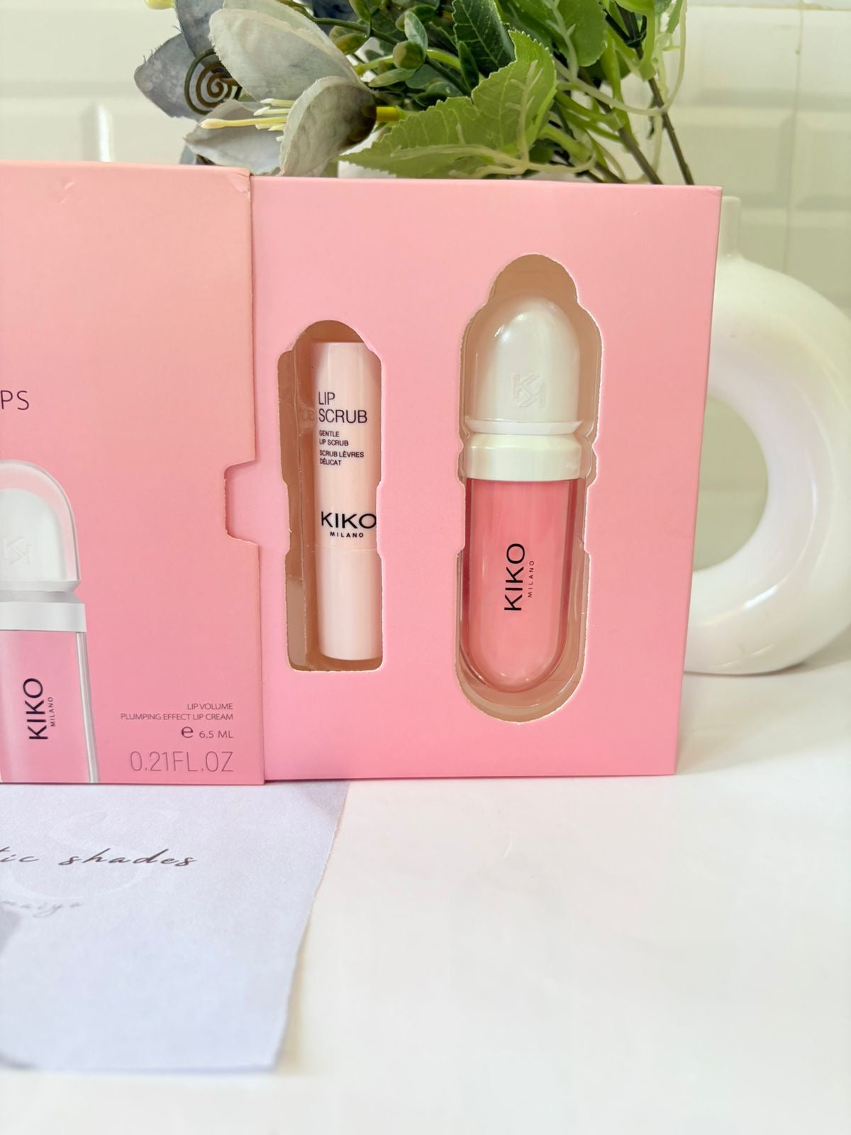 Kiko Milano Perfect Lips Set Kit 1 Lip Scrub + 1 Lip Volume Rosa
