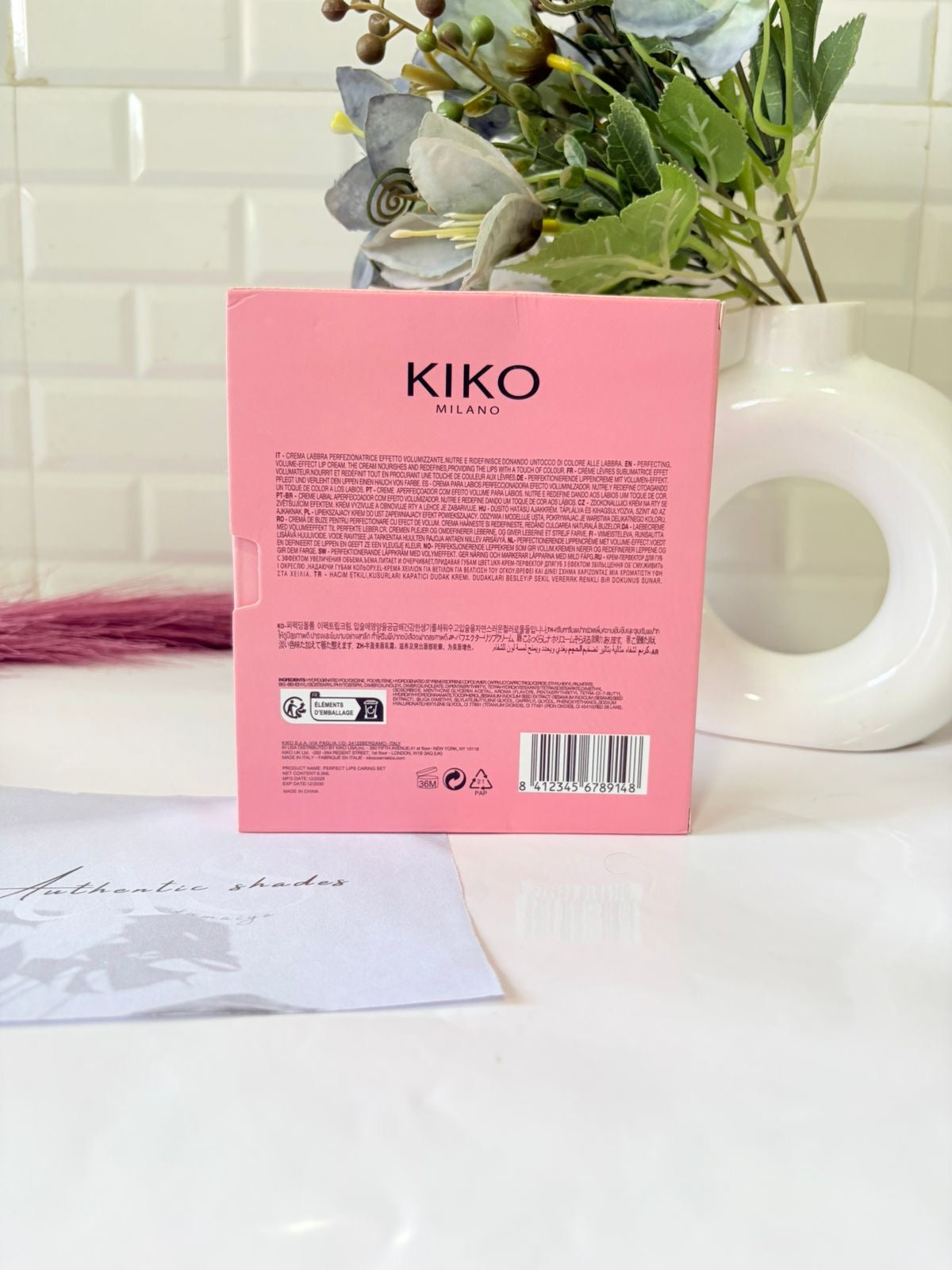 Kiko Milano Perfect Lips Set Kit 1 Lip Scrub + 1 Lip Volume Rosa