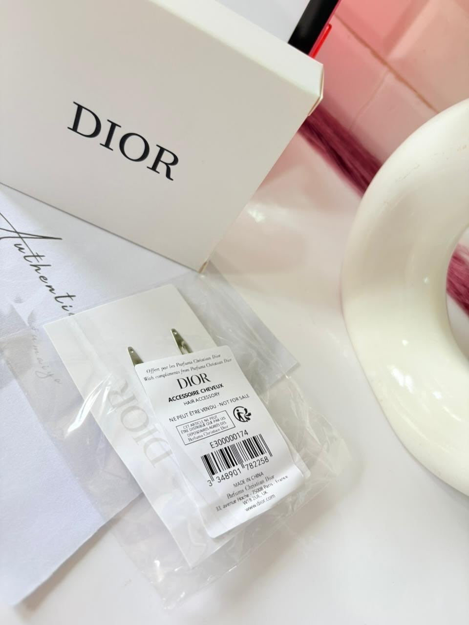 Dior hair clips
