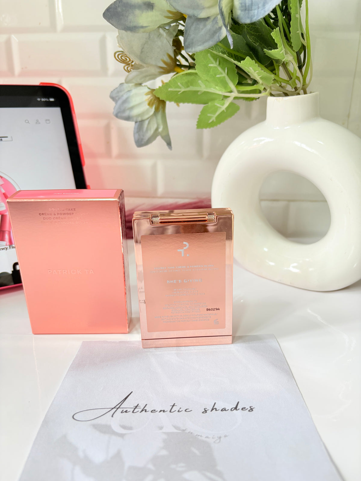 Patrick Ta Double Take Cream & Powder Blush duo
