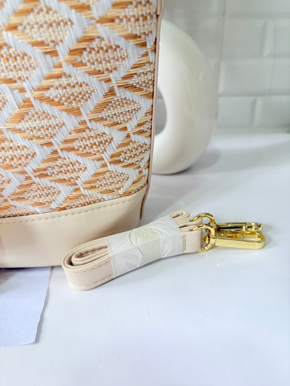 Dior VIP gift woven bucket bag