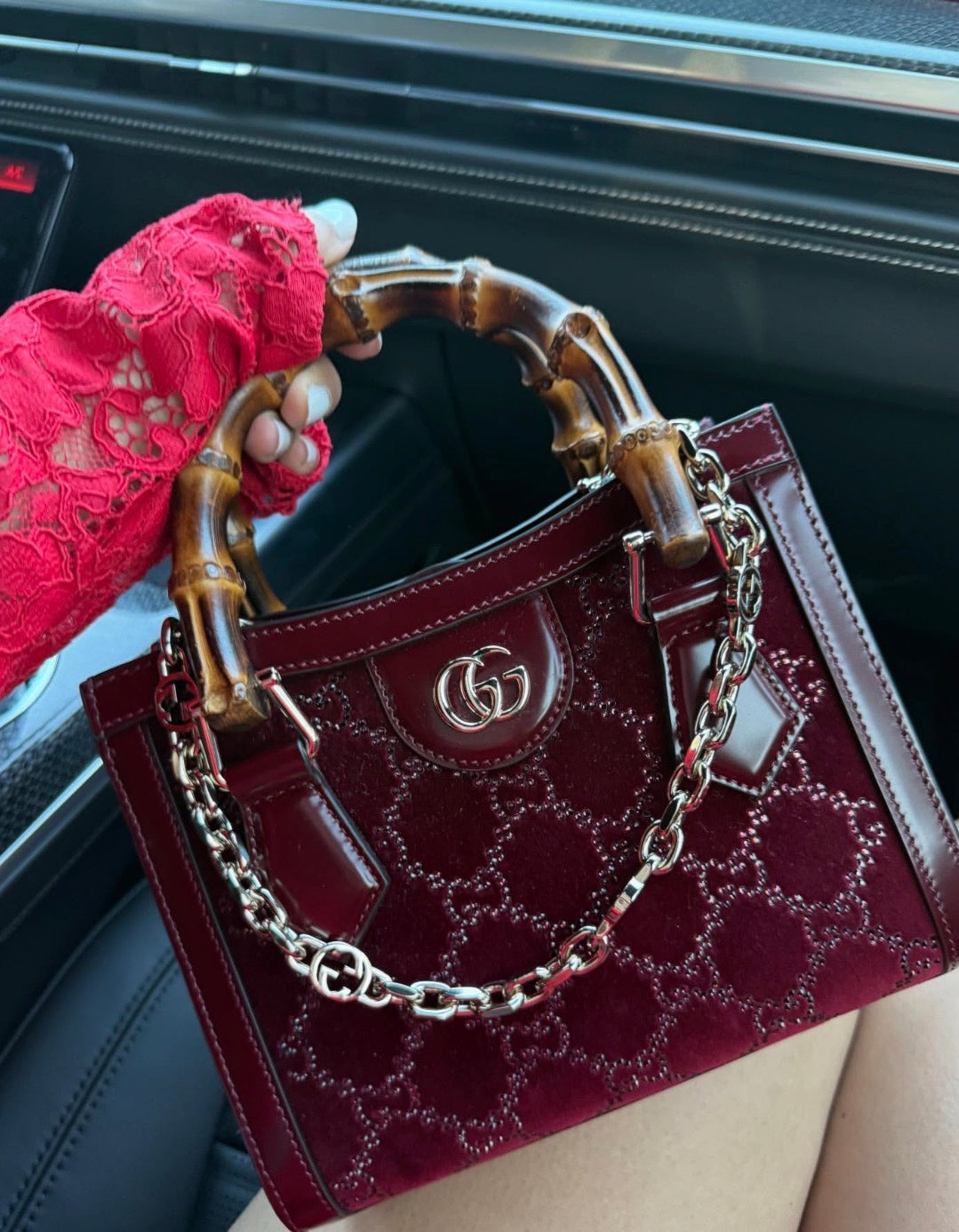 the Gucci Diana Crystal Small Tote Bag