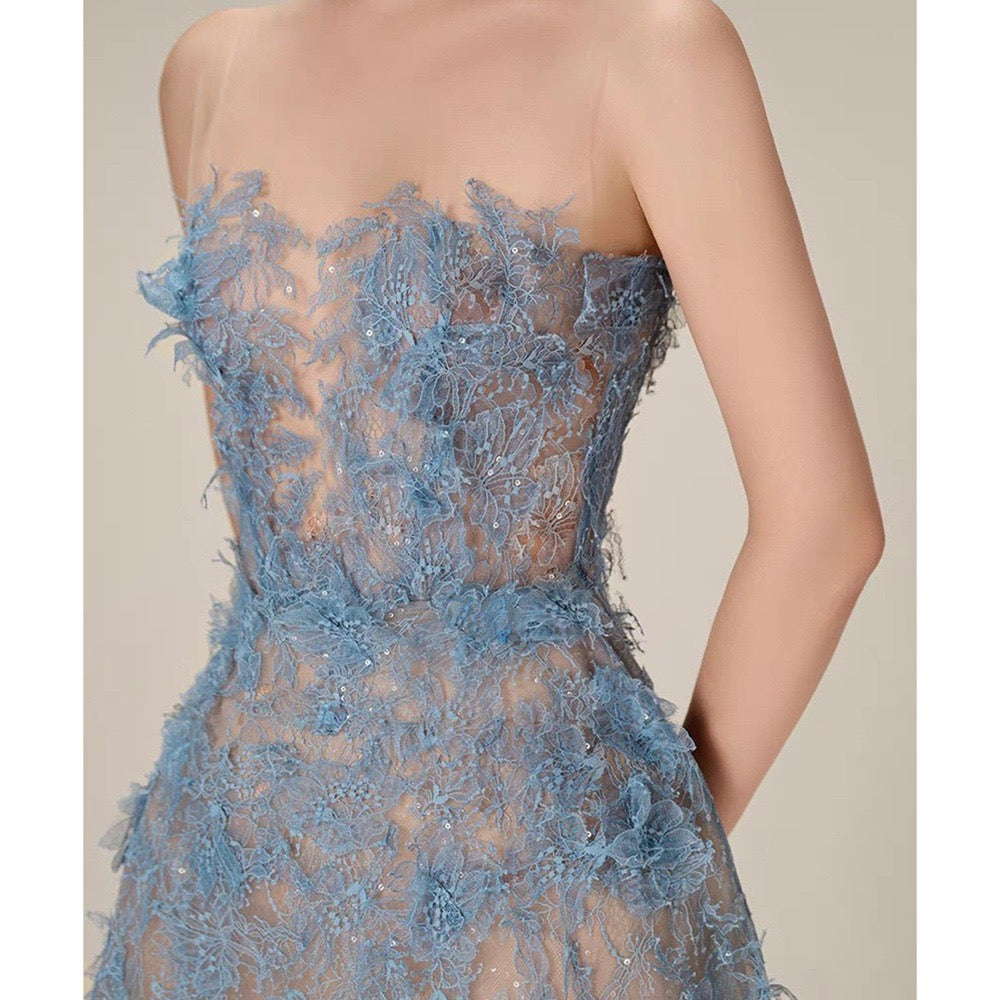 BEADED LACE DRESS
