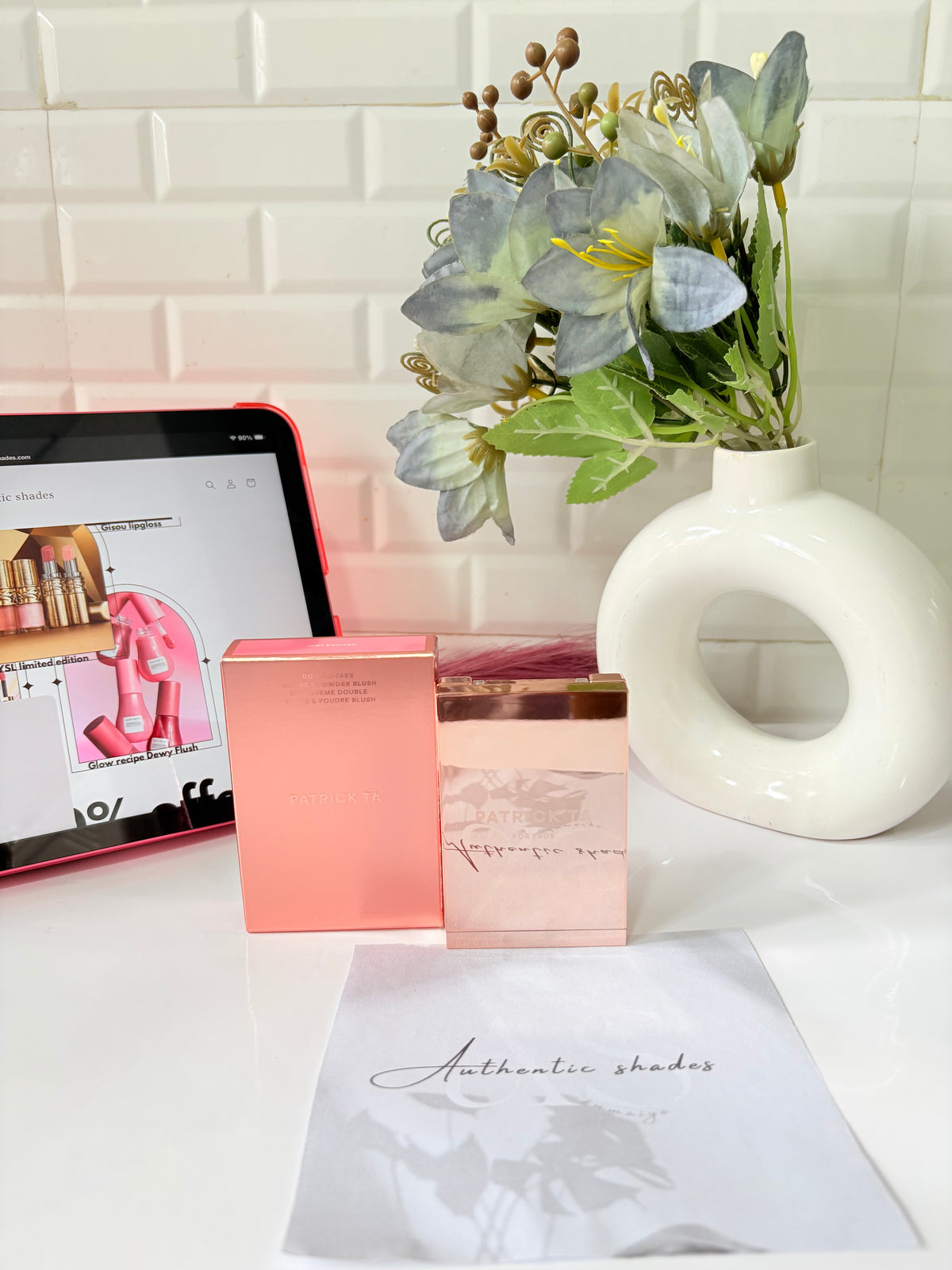 Patrick Ta Double Take Cream & Powder Blush duo