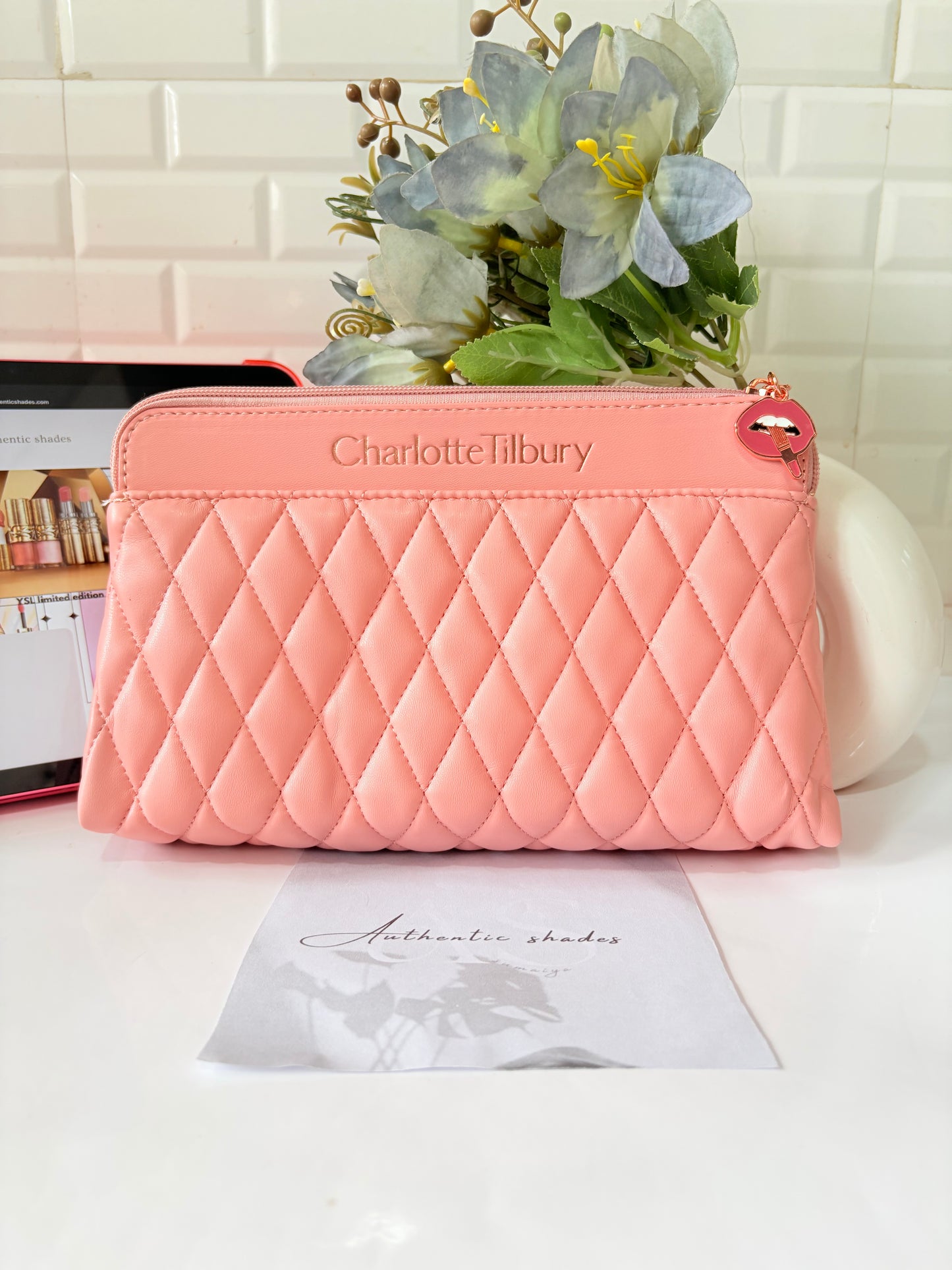 Charlotte Tilbury quilted pouch