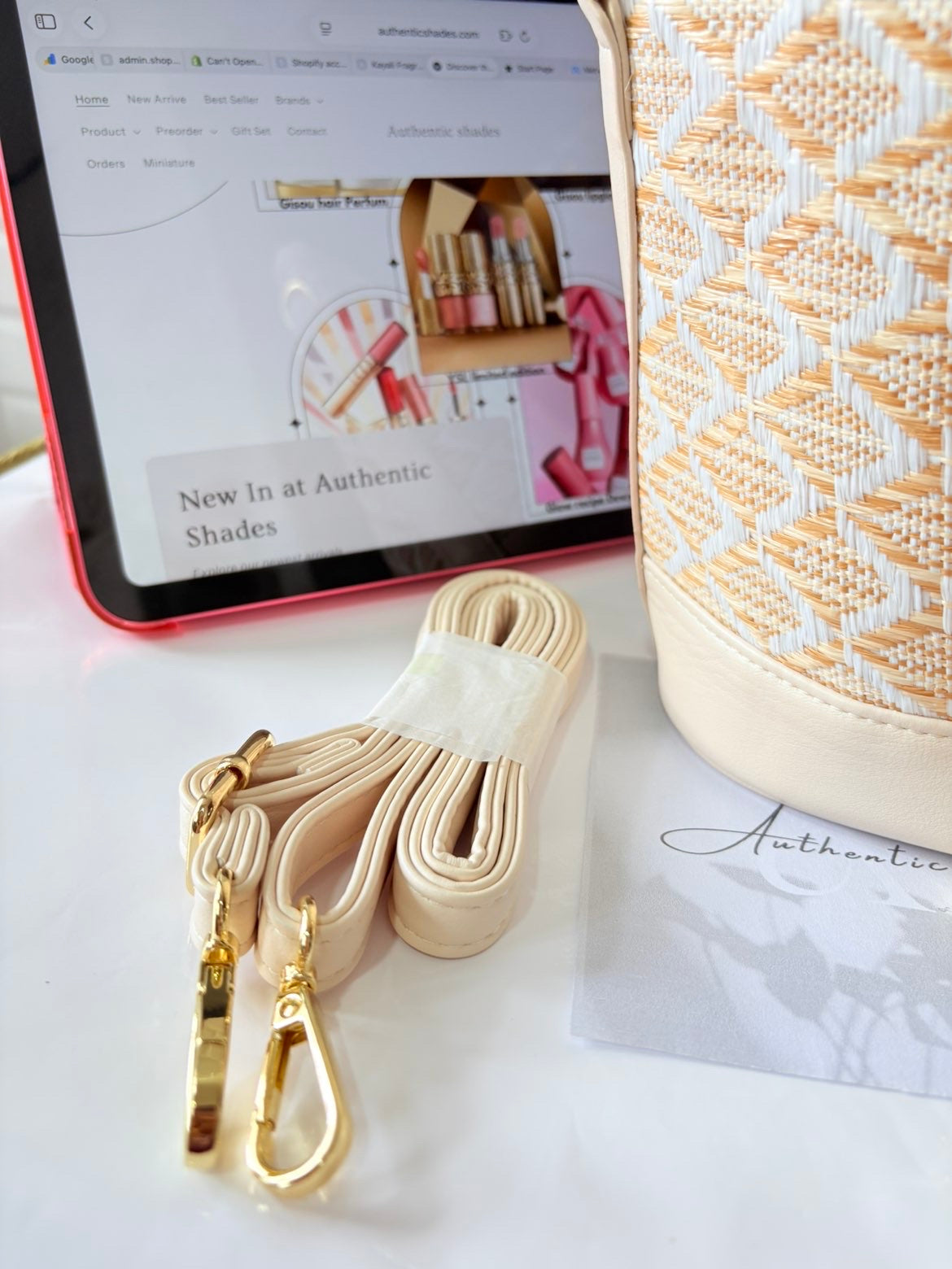 Dior VIP gift woven bucket bag