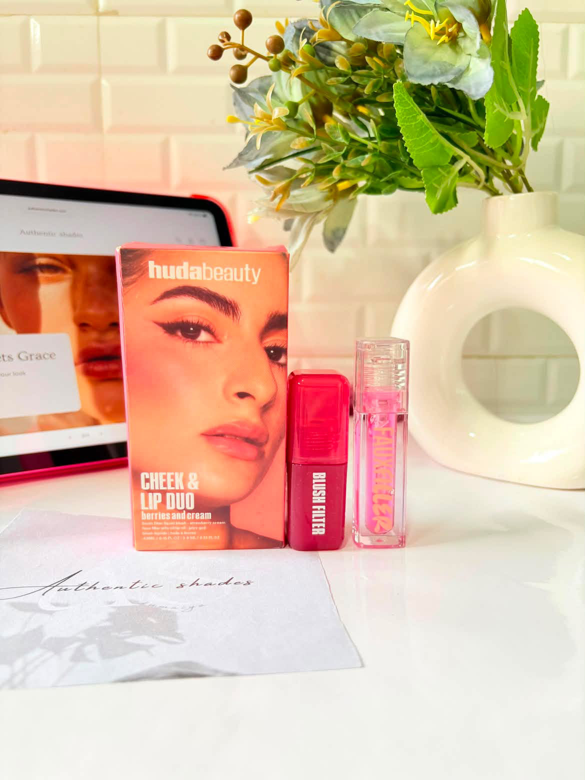 Huda Beauty cheek & lip Duo
