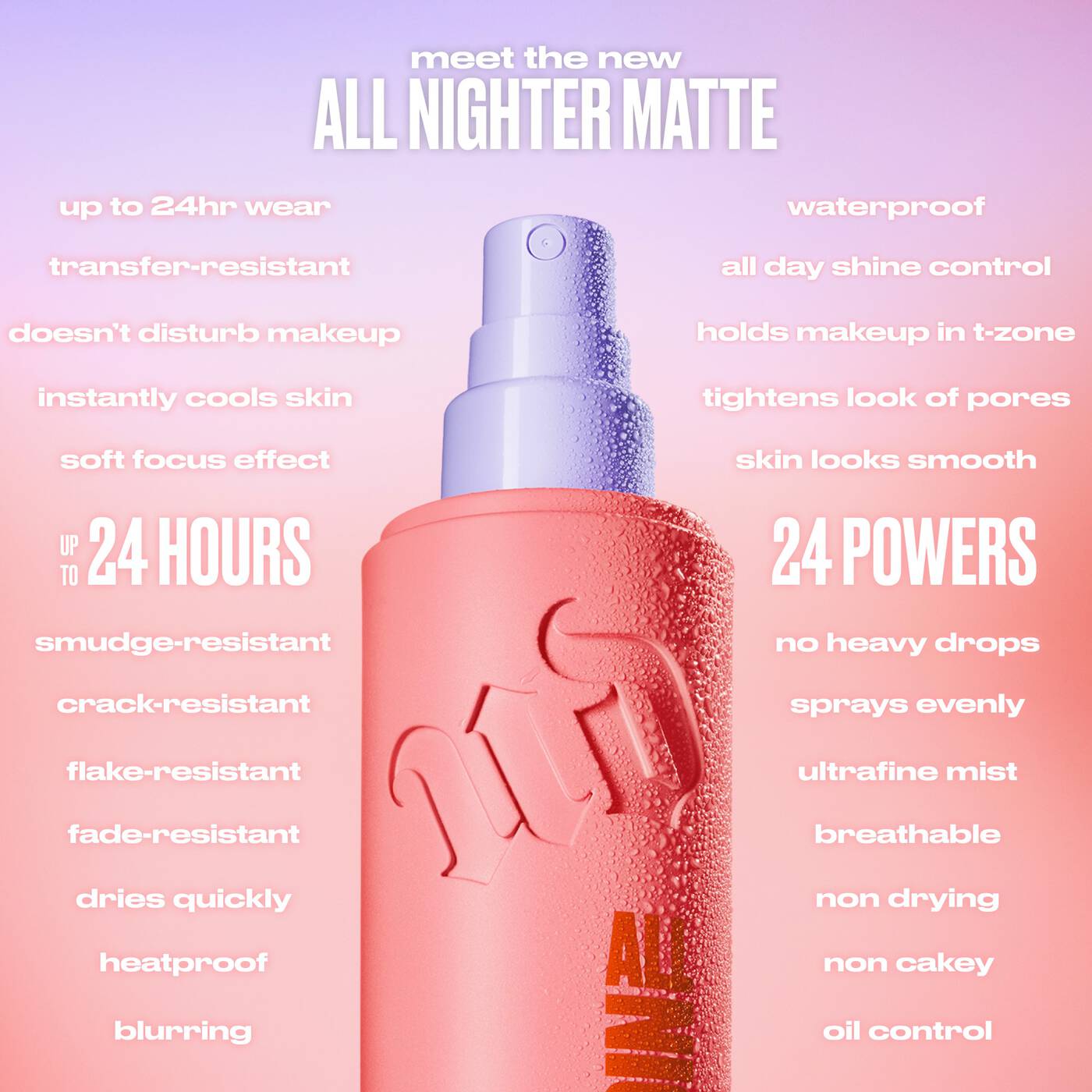 Urban decay all nighter  waterproof makeup setting spray