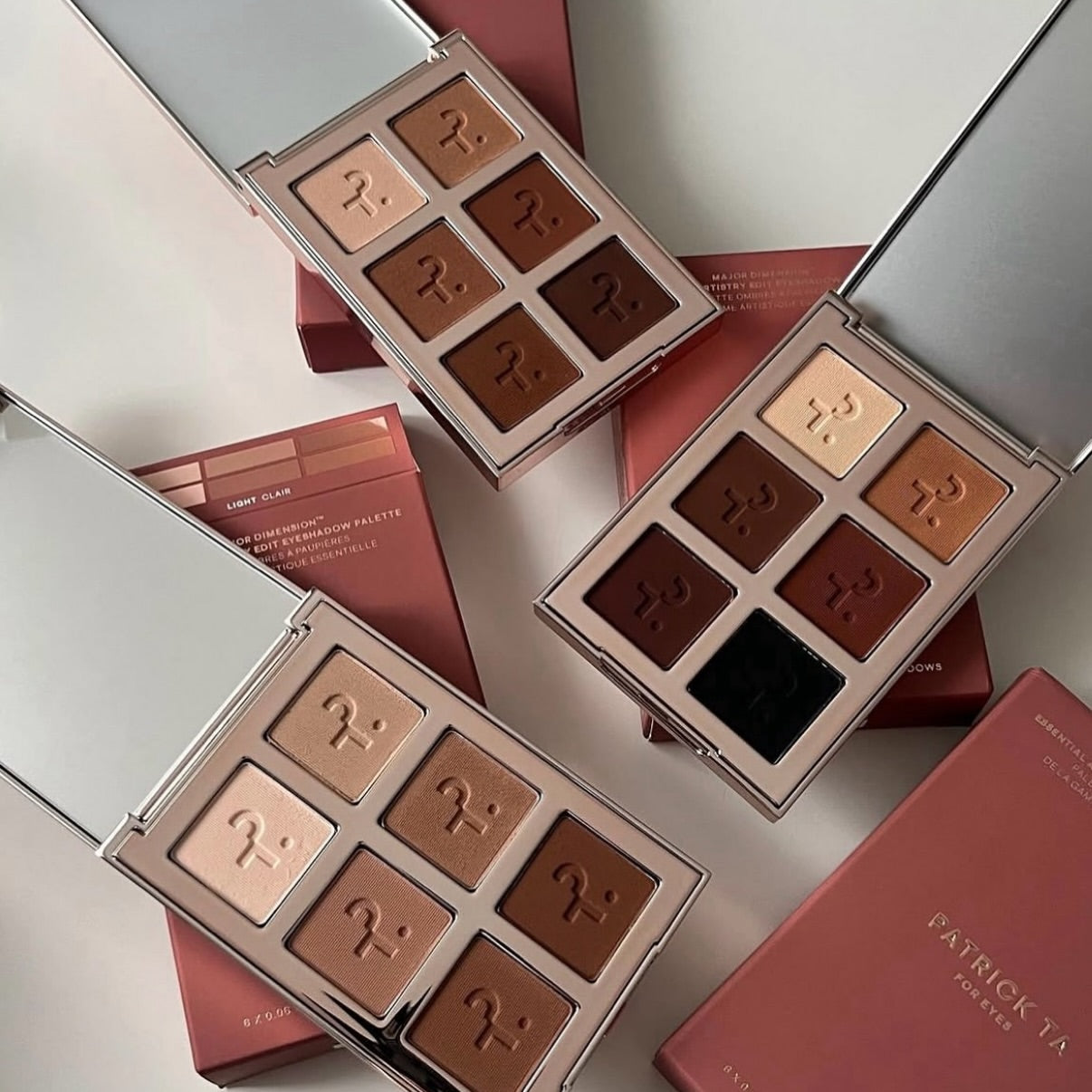 Patrick Ta Major Dimension Essential Artistry Edit Eyeshadow Palettes