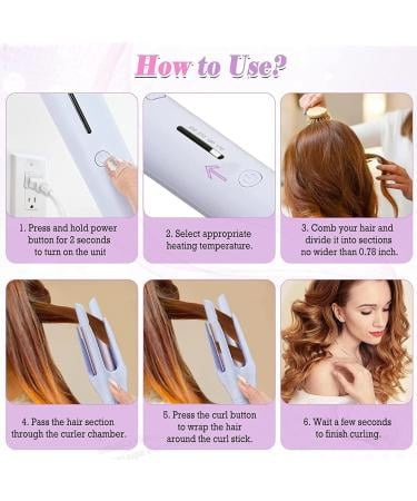 Automatic Hair Curler 2 in1 Ceramic Hair Curling