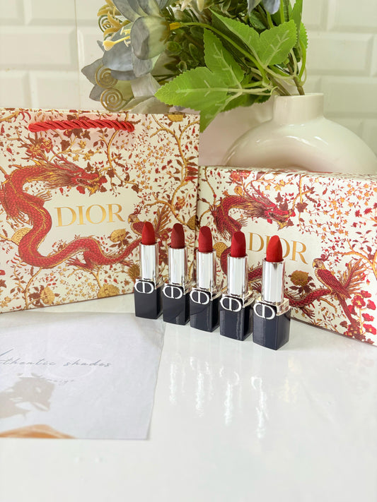 Dior Rouge 5pc Lipstick Dragon Rouge Edition