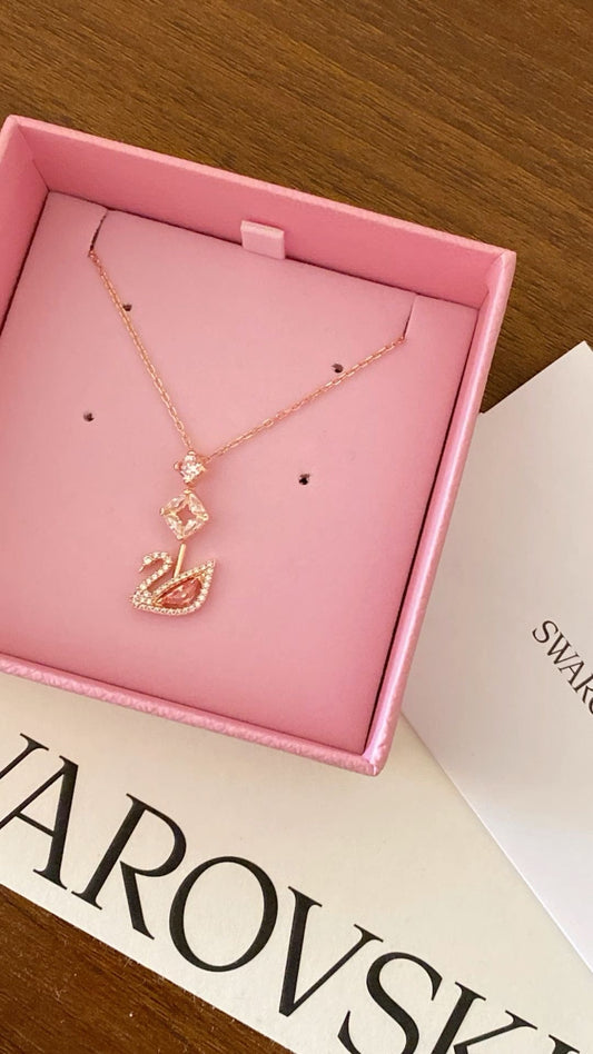 Swarovski swan pendant